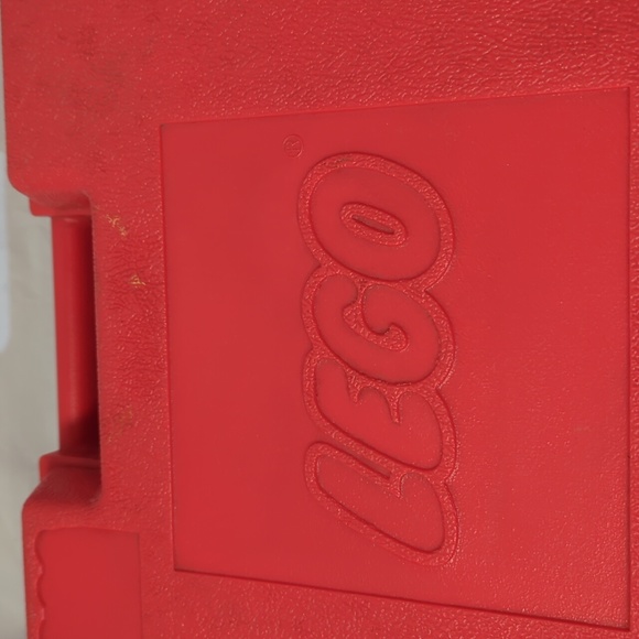 Vintage 1985 red Lego building block brick storage travel hard carry case - Picture 3 of 11